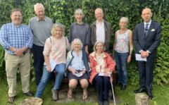 a photo of the congregation at Alfington Church