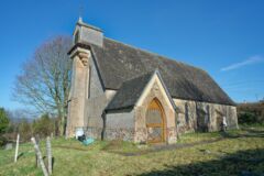 A view of the west end of Alfington church