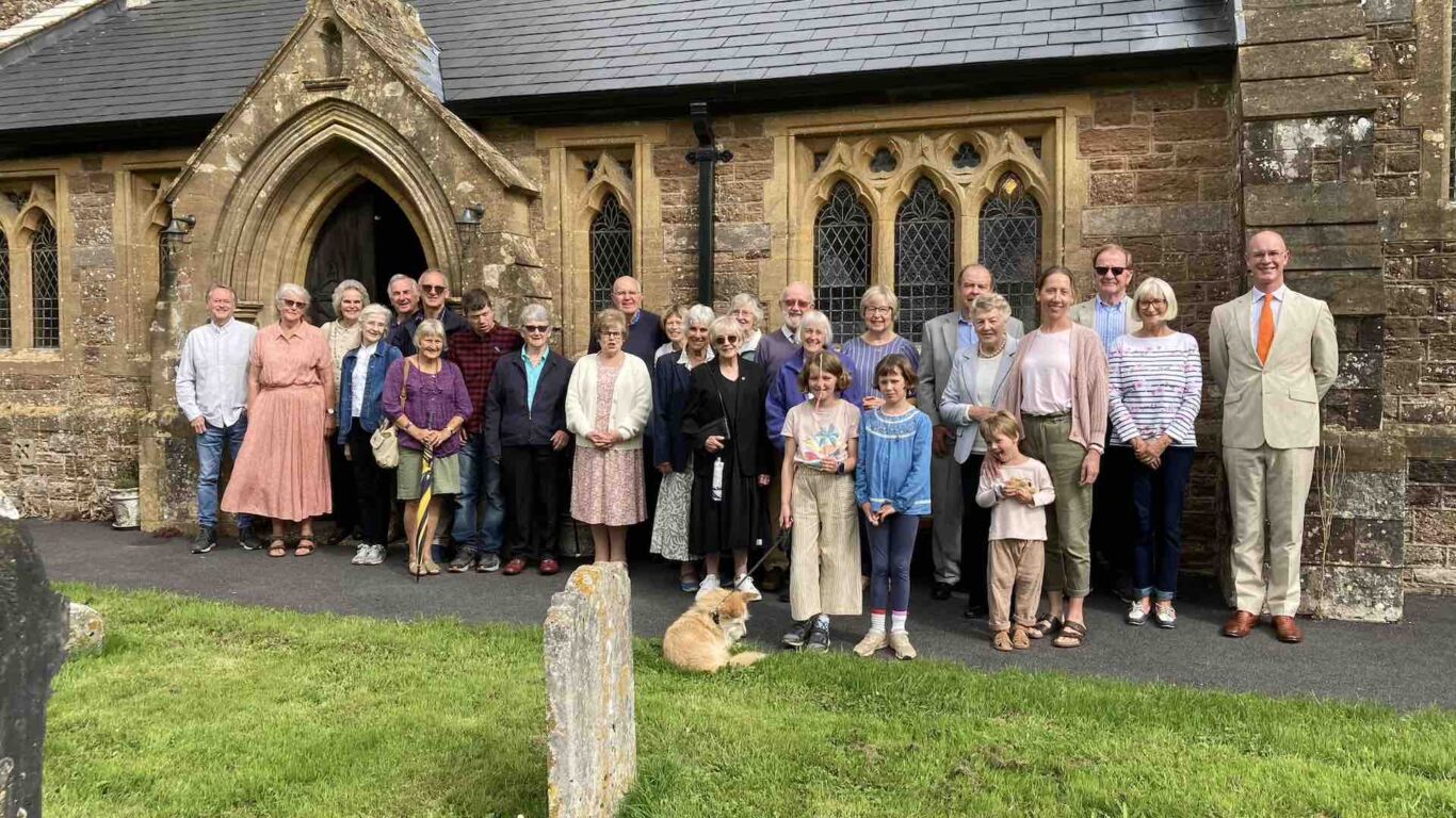 The congregation of Colaton Raleigh church