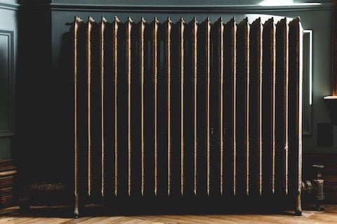 A radiator in church
