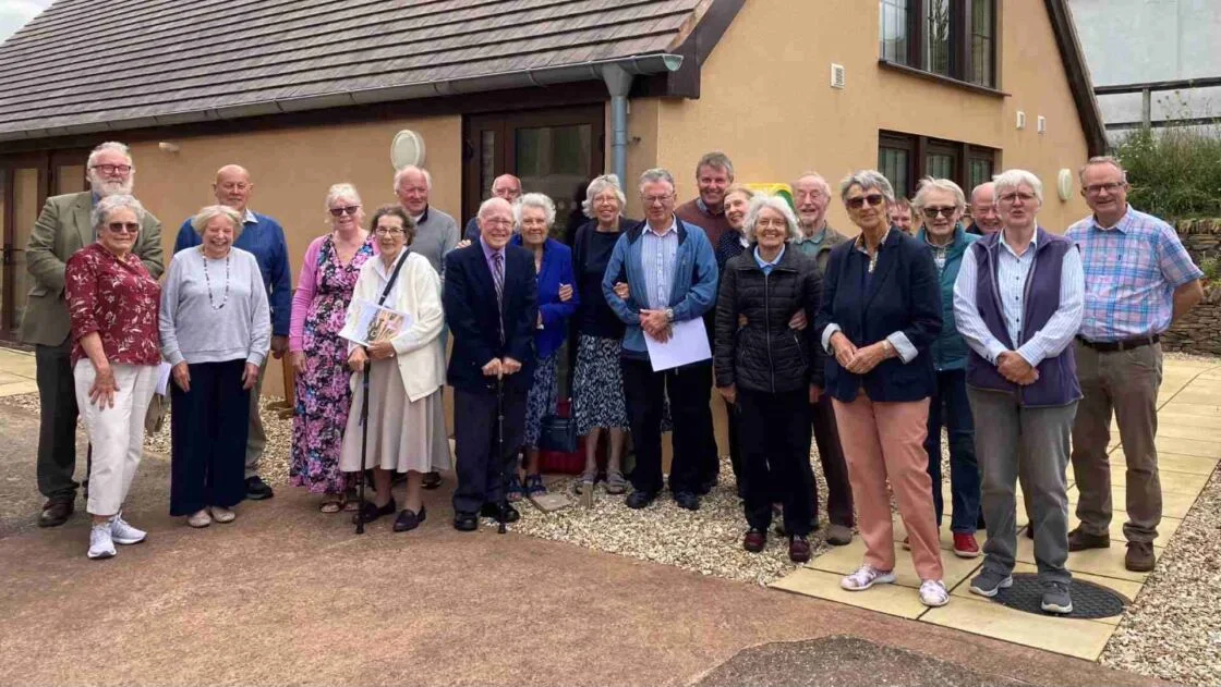 A photo of the congregation of Newton Poppleford church