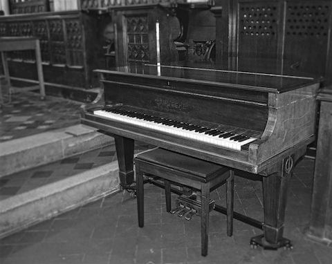 The Ottery St Mary church piano