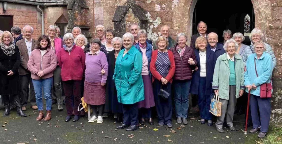 A photo of the congregation outside West Hill church